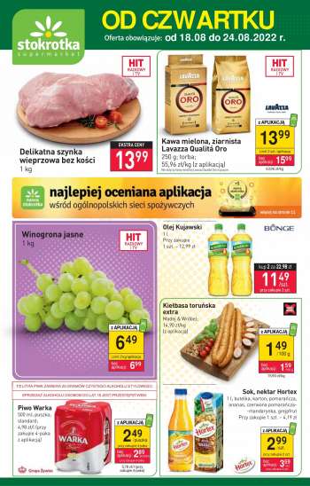 Gazetka Stokrotka Supermarket - 18.08.2022 - 24.08.2022.