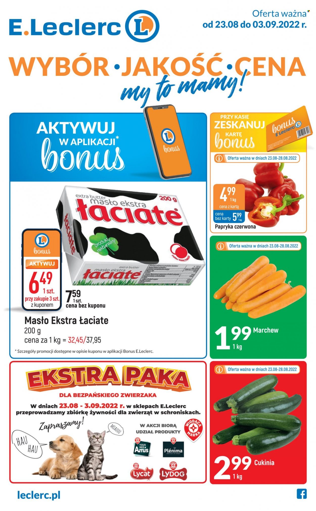Gazetka E.Leclerc - 23.08.2022 - 3.09.2022. Strona 1