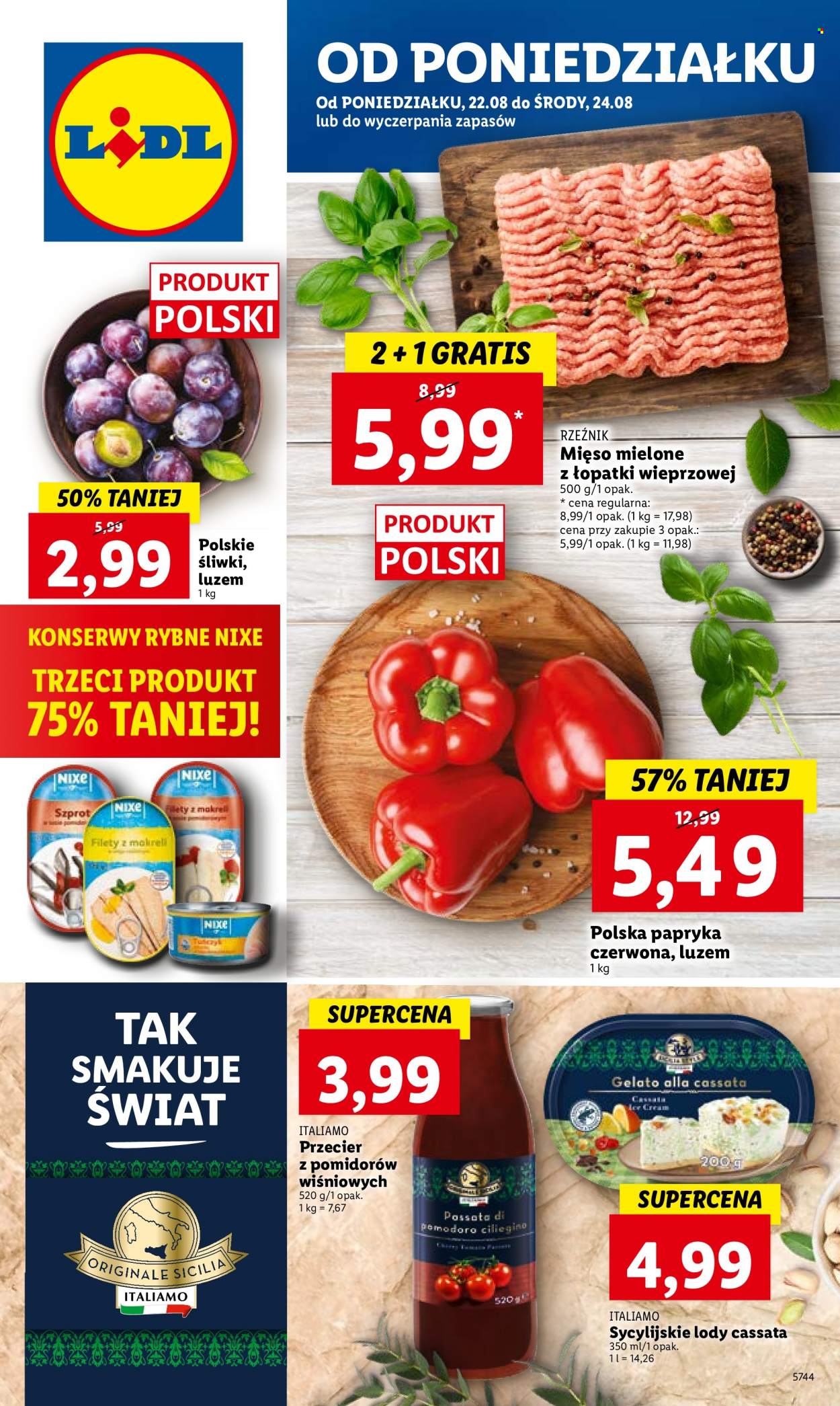 Gazetka Lidl - 22.08.2022 - 24.08.2022. Strona 1