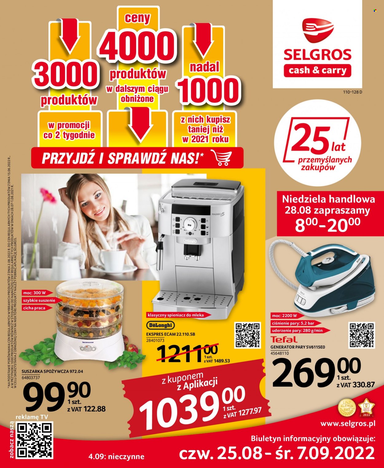 Gazetka Selgros - 25.08.2022 - 7.09.2022. Strona 1