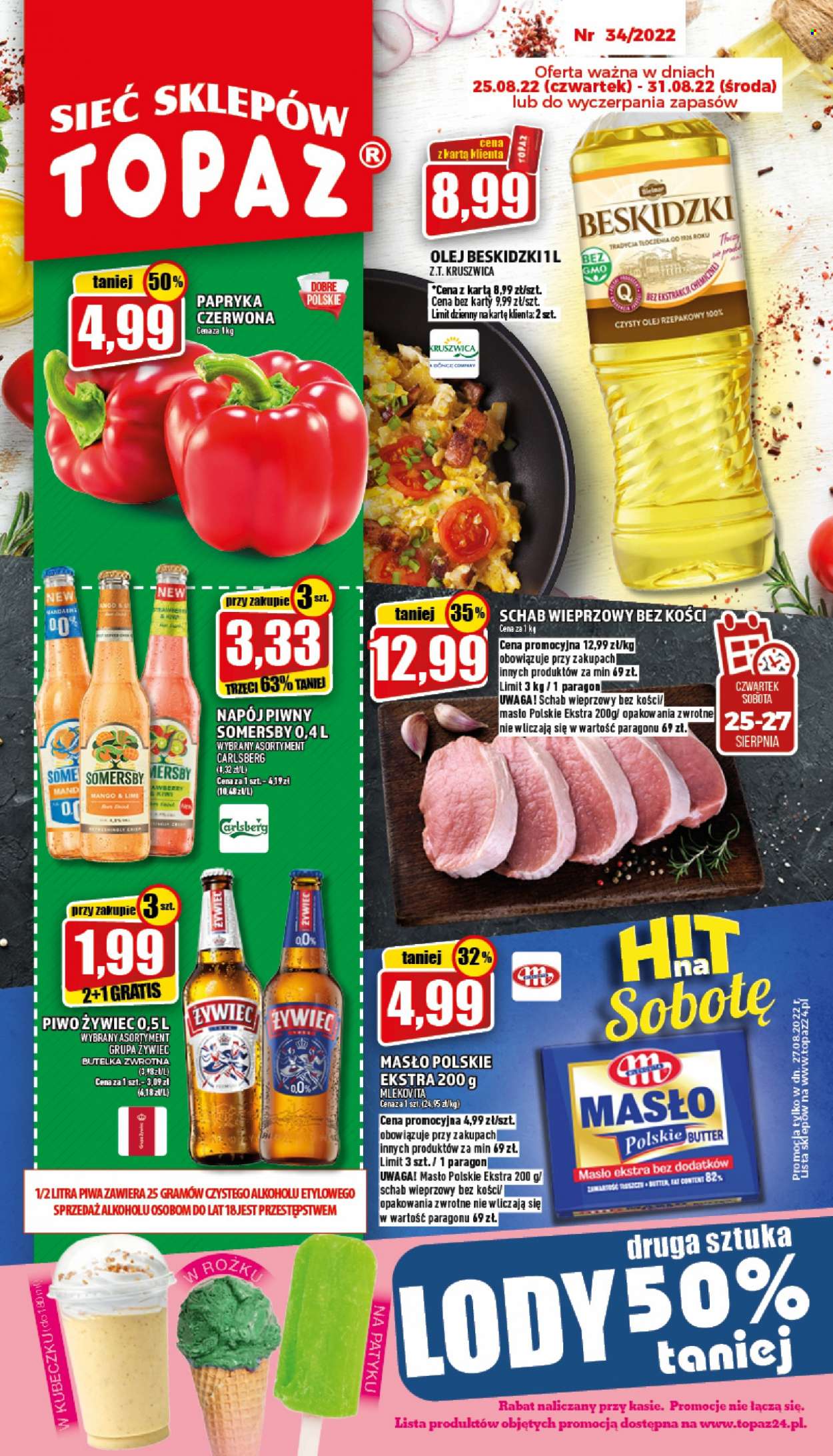 Gazetka Topaz - 25.08.2022 - 31.08.2022. Strona 1