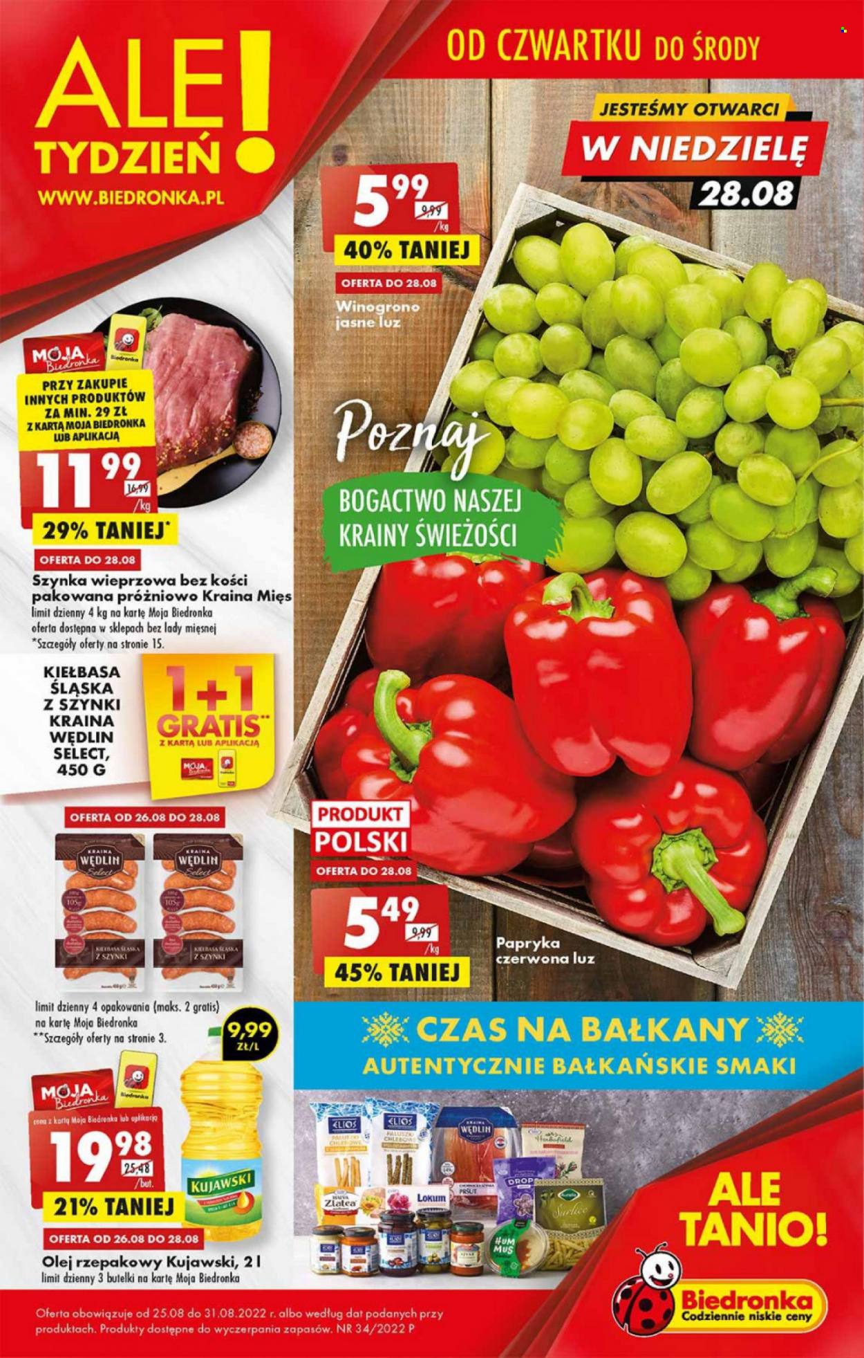 Gazetka Biedronka - 25.08.2022 - 31.08.2022. Strona 1