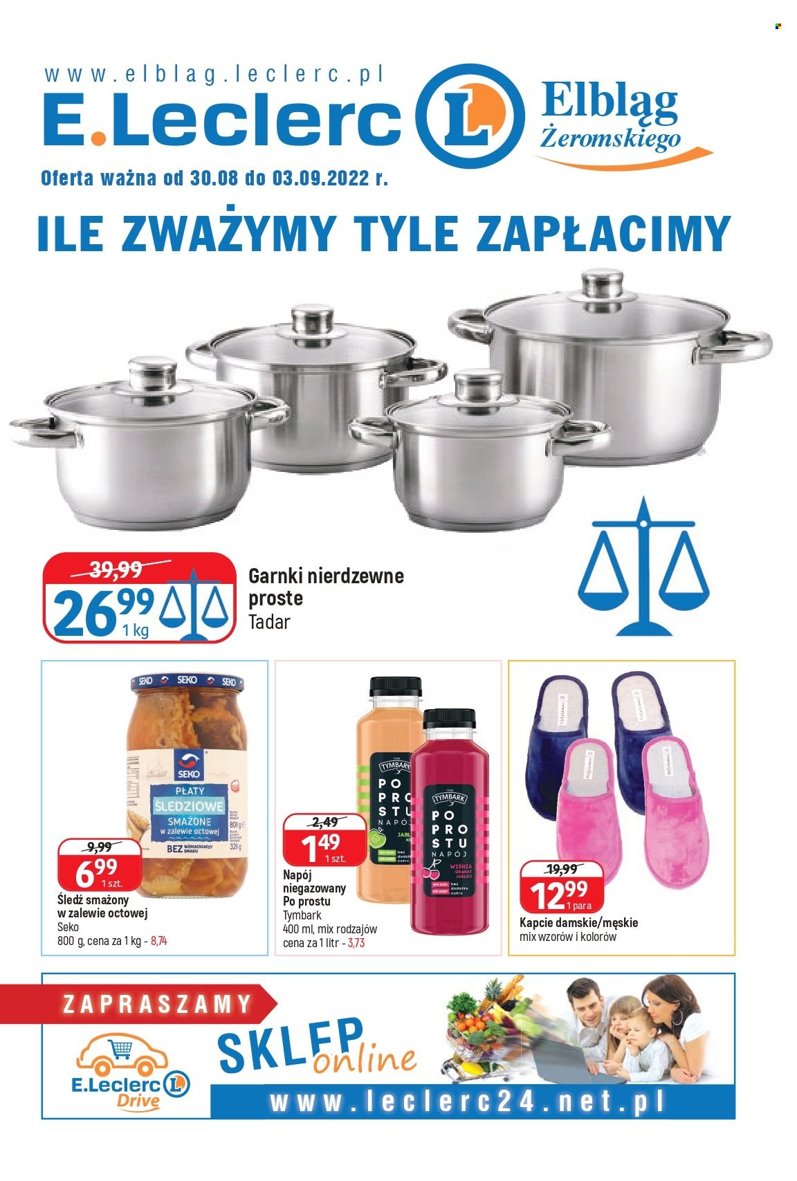 Gazetka E.Leclerc - 30.08.2022 - 3.09.2022. Strona 1