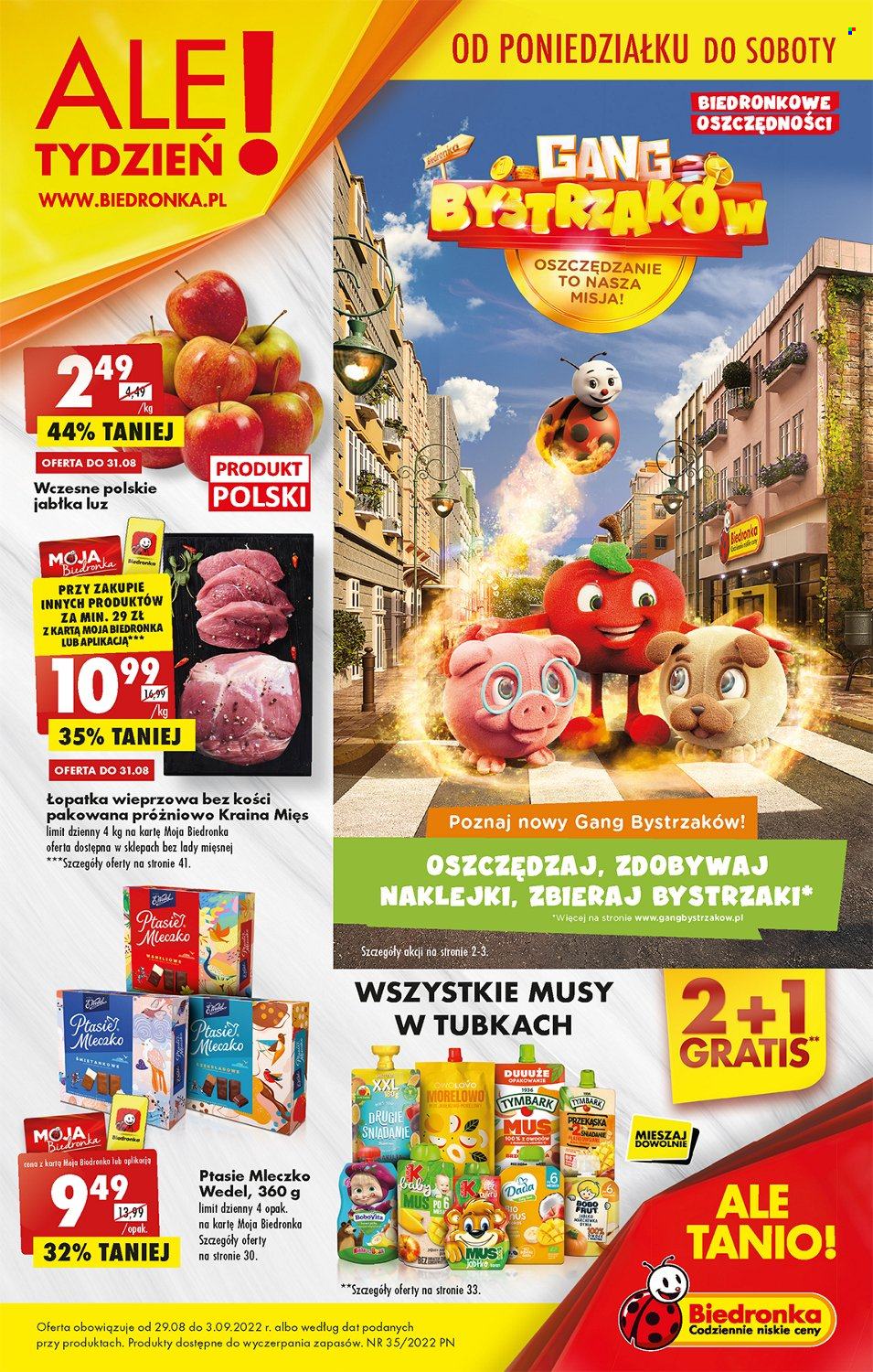 Gazetka Biedronka - 29.08.2022 - 3.09.2022. Strona 1