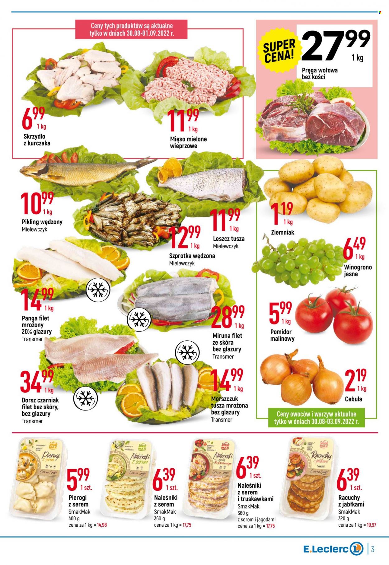 Gazetka E.Leclerc - 30.08.2022 - 10.09.2022. Strona 3