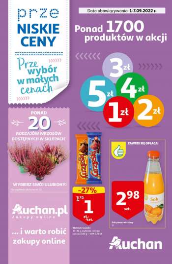 Gazetka Auchan - 1.09.2022 - 7.09.2022.