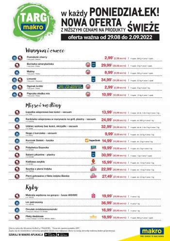Gazetka Makro - 29.08.2022 - 2.09.2022.
