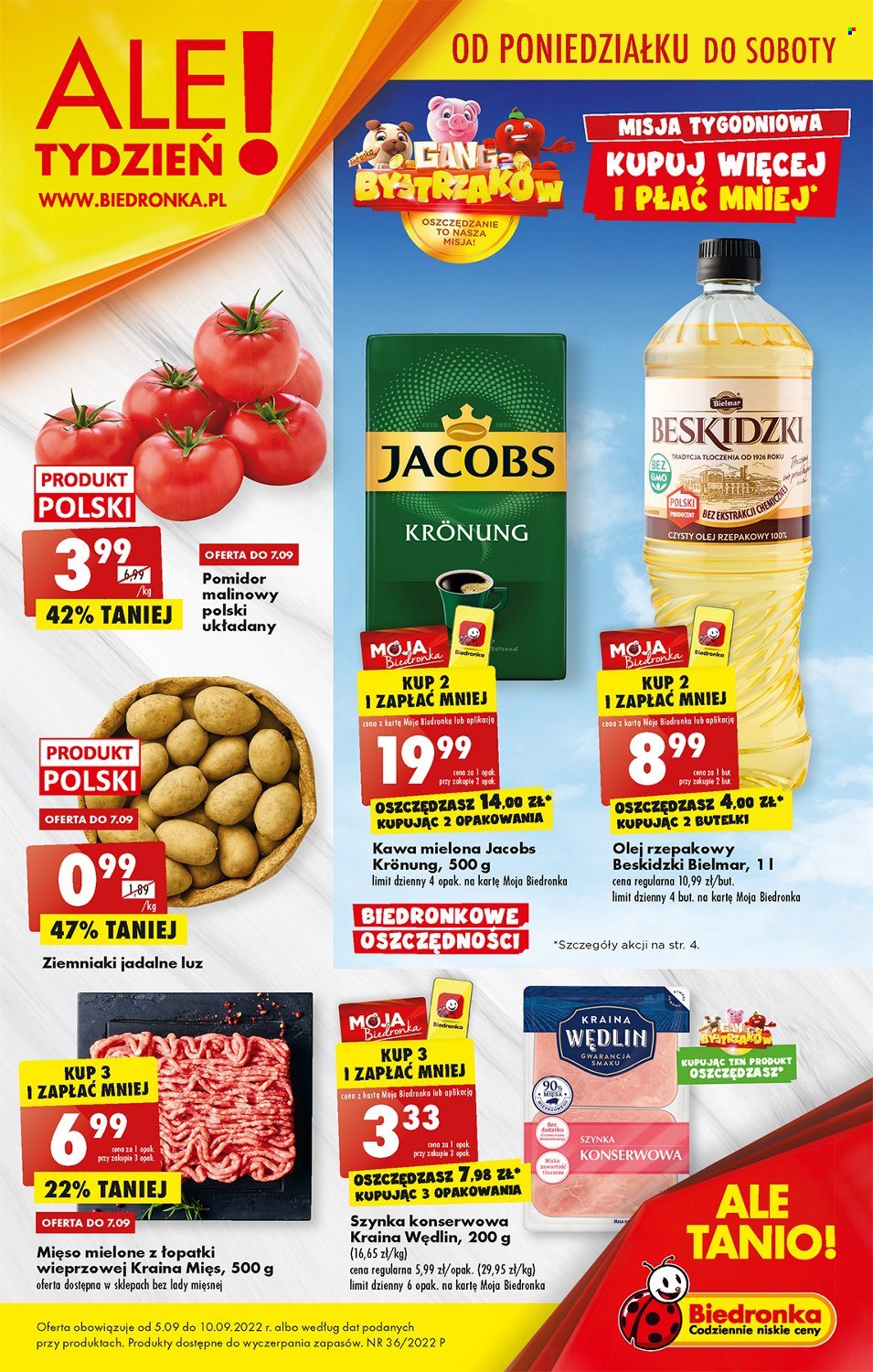 Gazetka Biedronka - 5.09.2022 - 10.09.2022. Strona 1