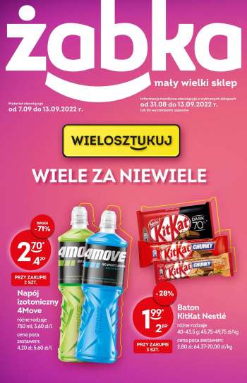 Gazetka Żabka - 31.08.2022 - 13.09.2022.