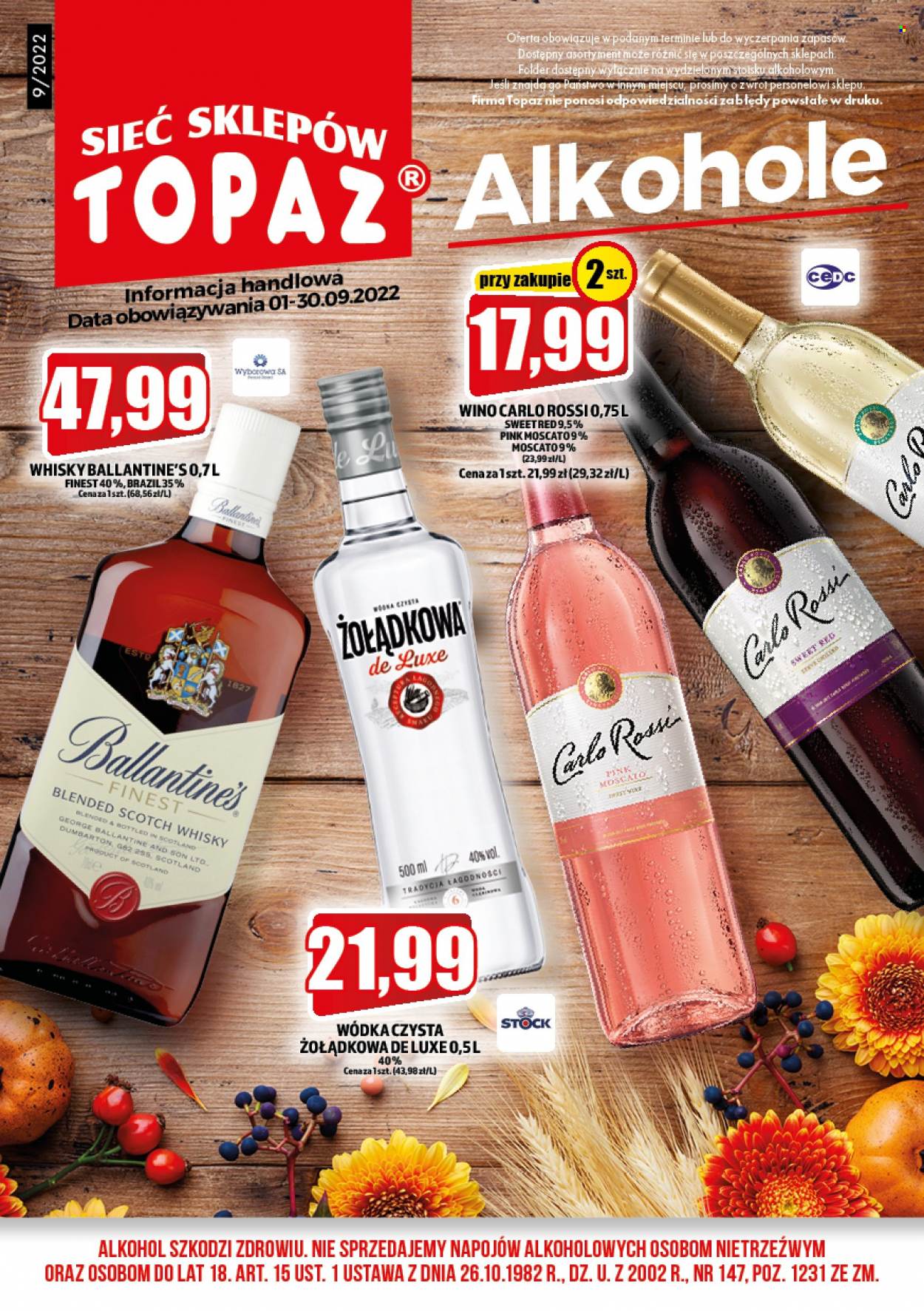Gazetka Topaz - 1.09.2022 - 30.09.2022. Strona 1
