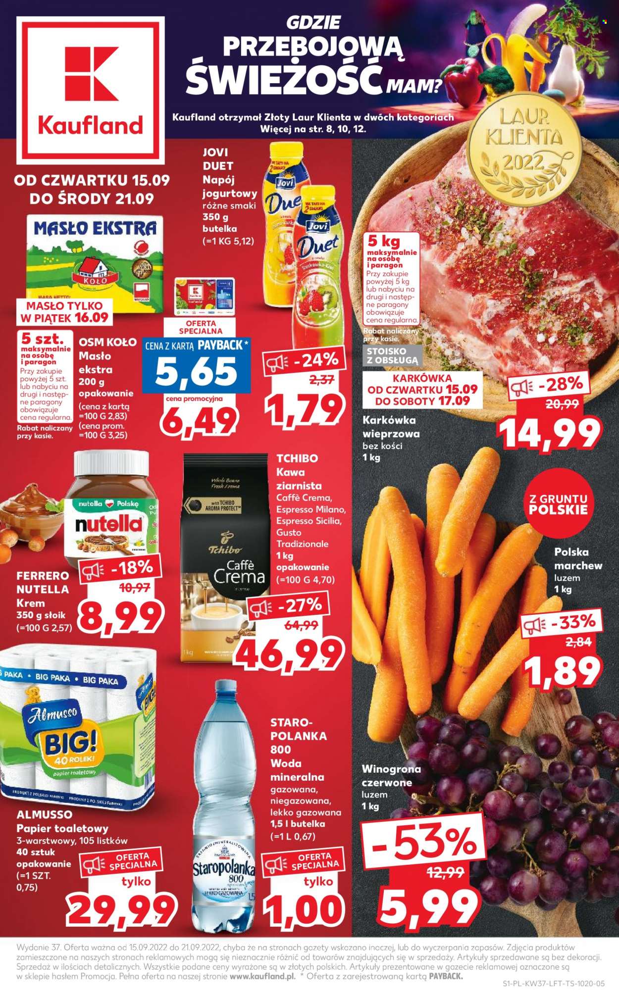 Gazetka Kaufland - 15.09.2022 - 21.09.2022. Strona 1