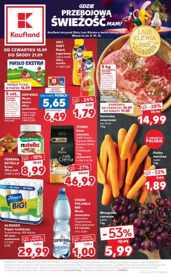 Gazetka Kaufland - 15.09.2022 - 21.09.2022.