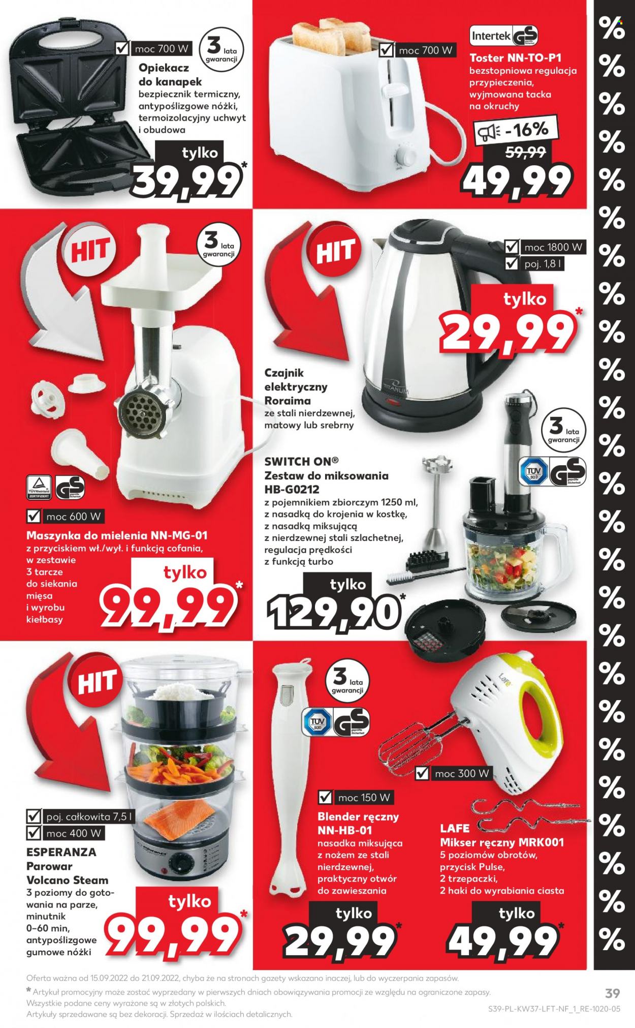 Gazetka Kaufland - 15.09.2022 - 21.09.2022. Strona 39