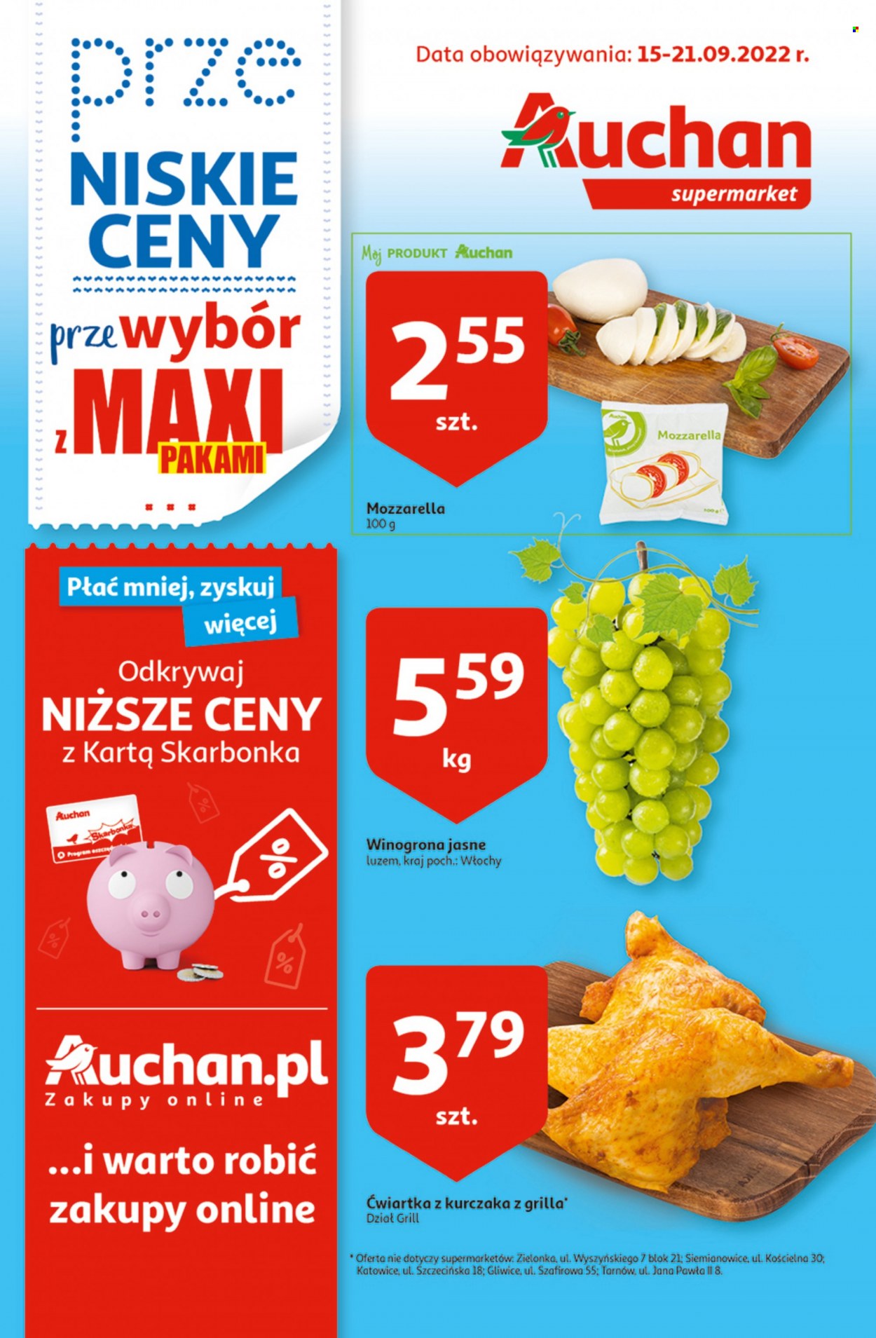 Gazetka Auchan - 15.09.2022 - 21.09.2022. Strona 1