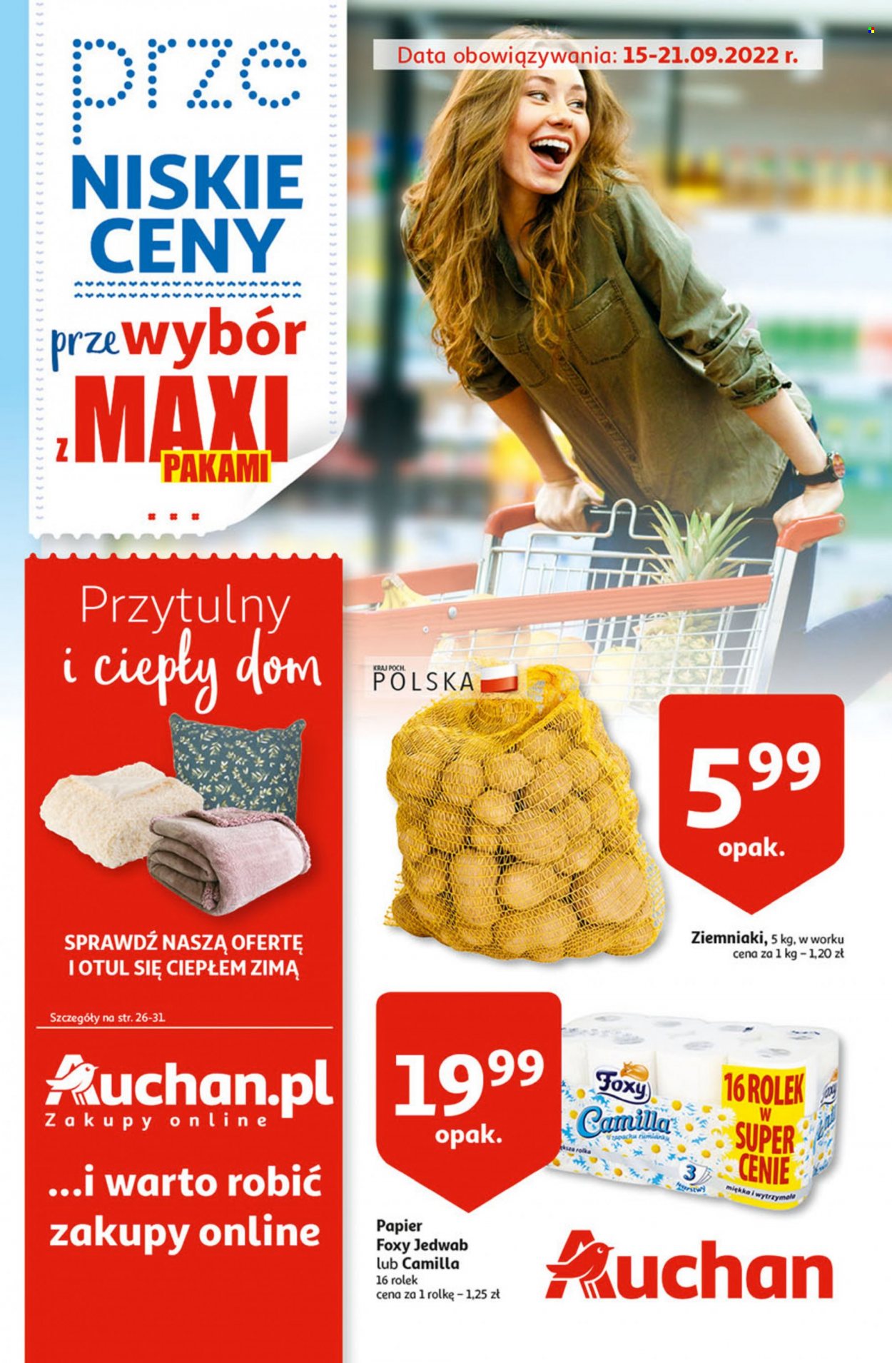 Gazetka Auchan - 15.09.2022 - 21.09.2022. Strona 1