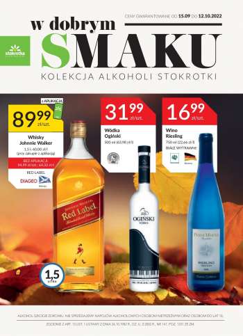 Gazetka Stokrotka Supermarket - 15.09.2022 - 12.10.2022.