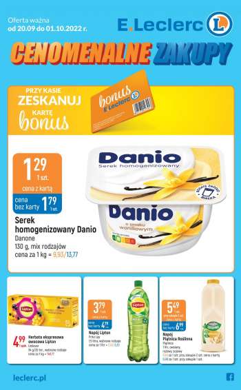 Gazetka E.Leclerc - 20.09.2022 - 1.10.2022.
