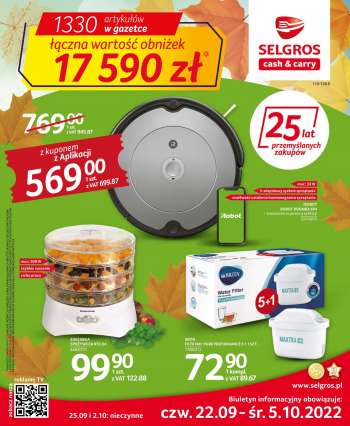 Gazetka Selgros - 22.09.2022 - 5.10.2022.