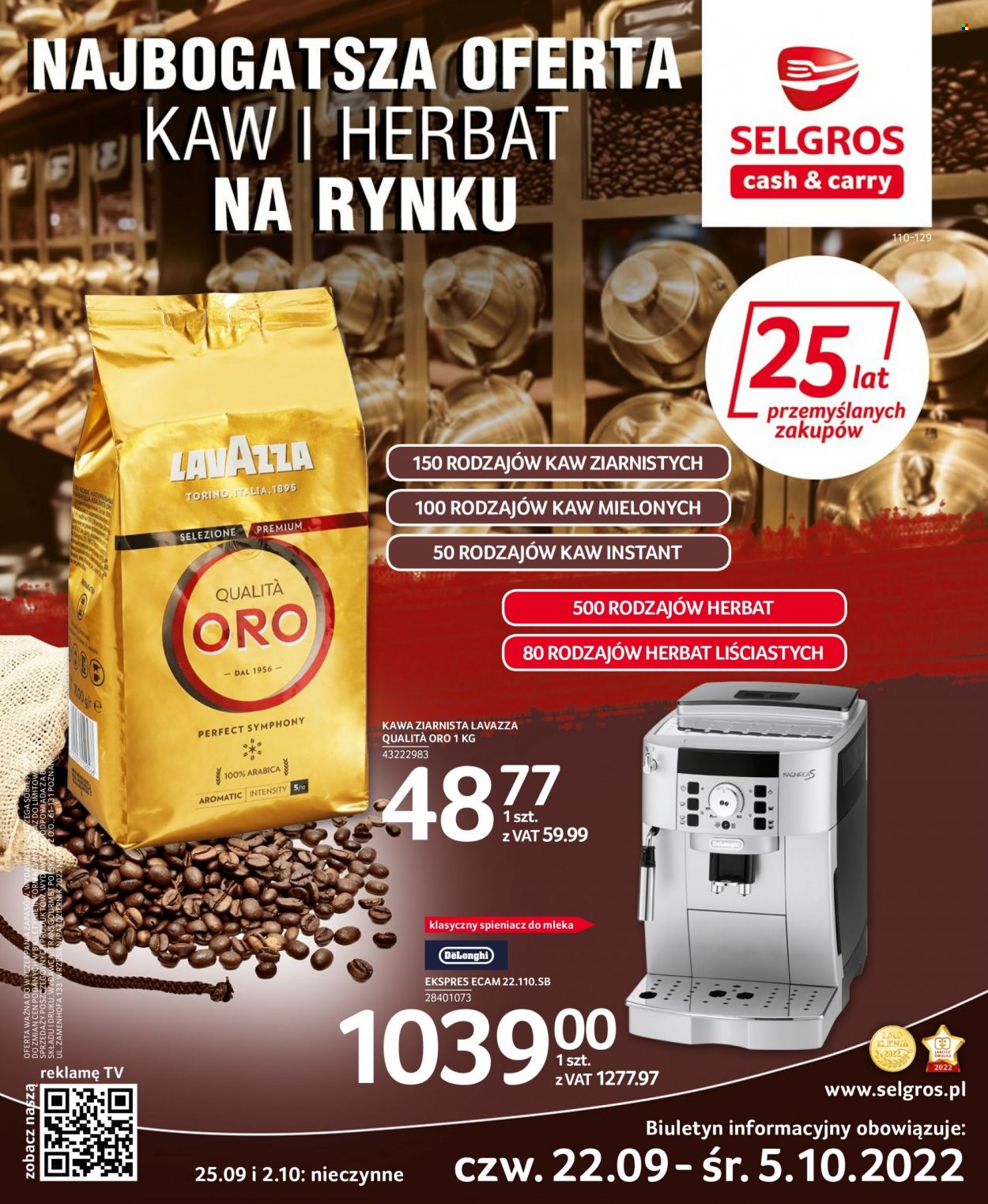 Gazetka Selgros - 22.09.2022 - 5.10.2022. Strona 1