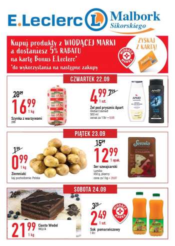 Gazetka E.Leclerc - 22.09.2022 - 28.09.2022.