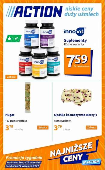Gazetka Action - 21.09.2022 - 27.09.2022.