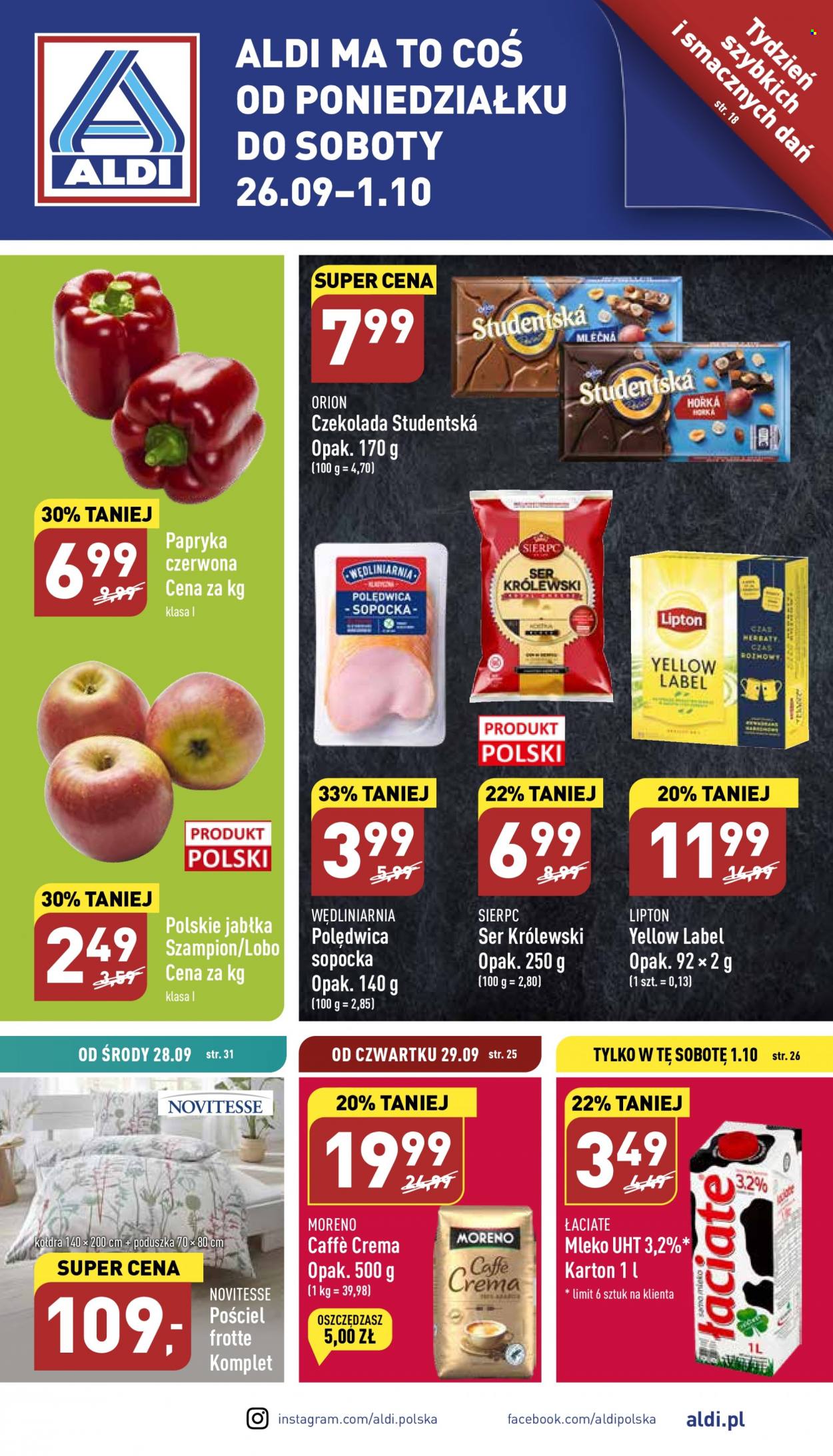 Gazetka ALDI - 26.09.2022 - 1.10.2022. Strona 1