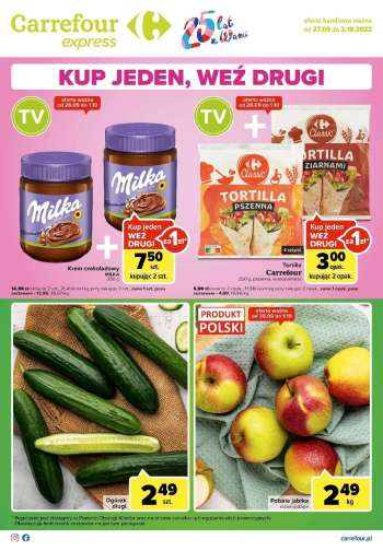 Gazetka Carrefour Express - 27.09.2022 - 3.10.2022.