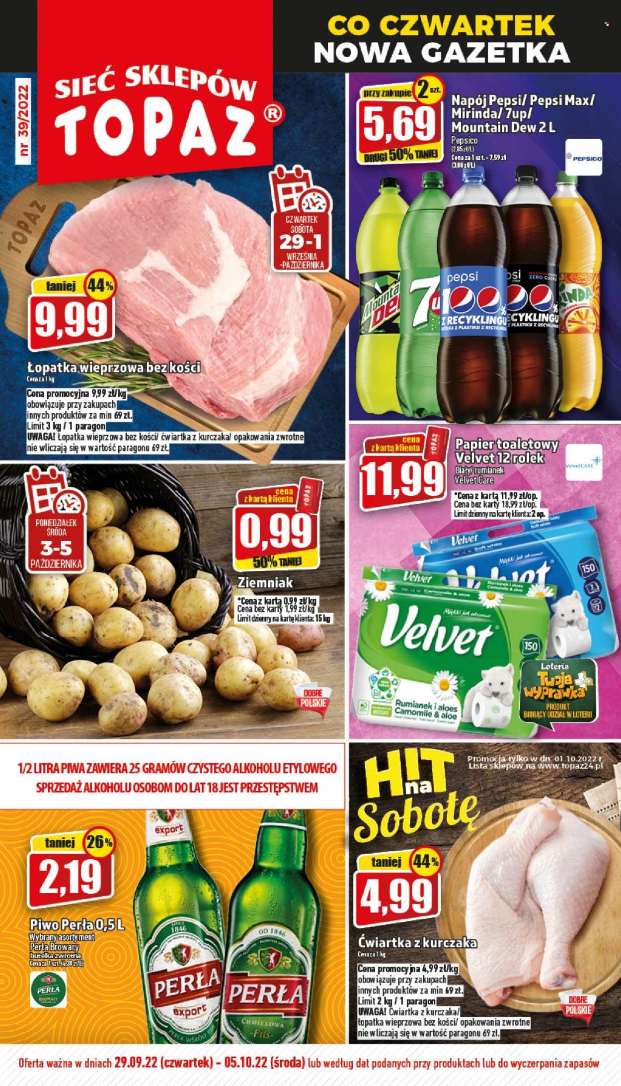 Gazetka Topaz - 29.09.2022 - 5.10.2022. Strona 1