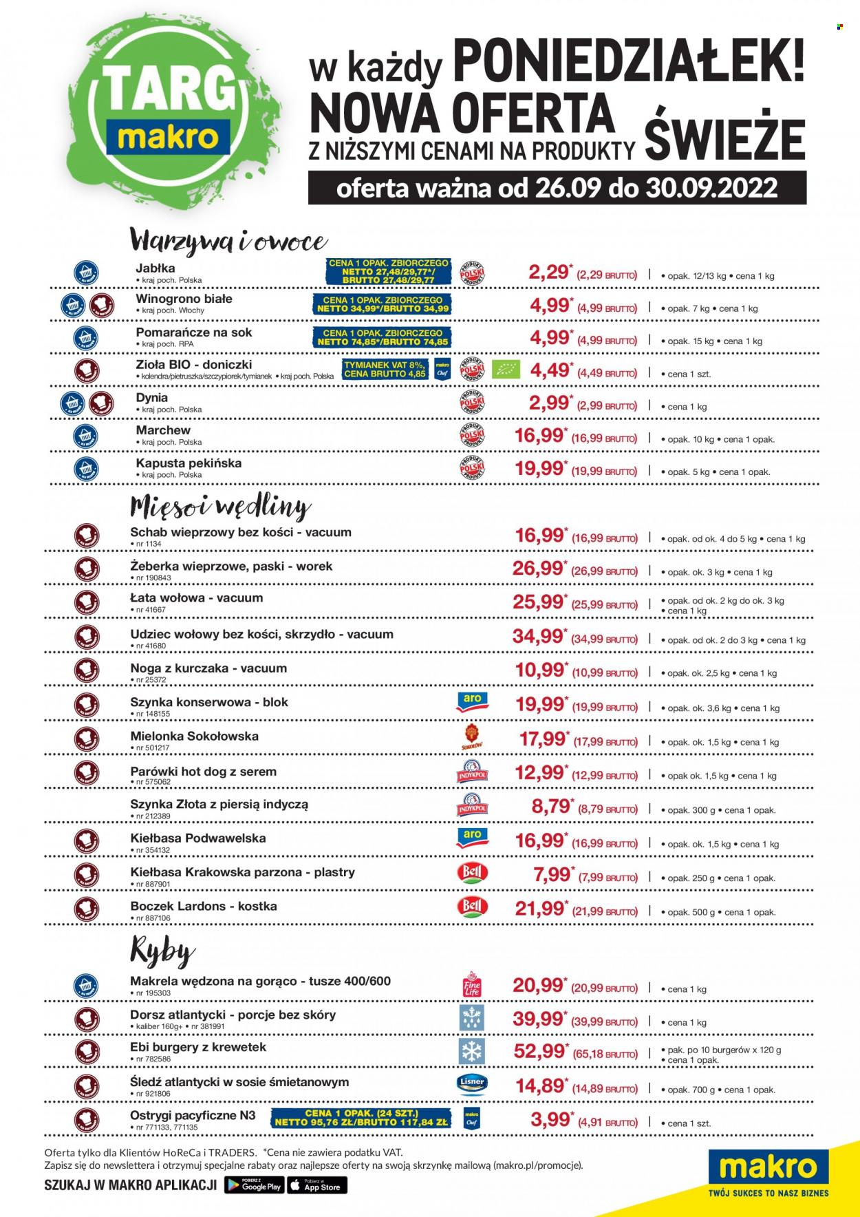 Gazetka Makro - 26.09.2022 - 30.09.2022. Strona 1