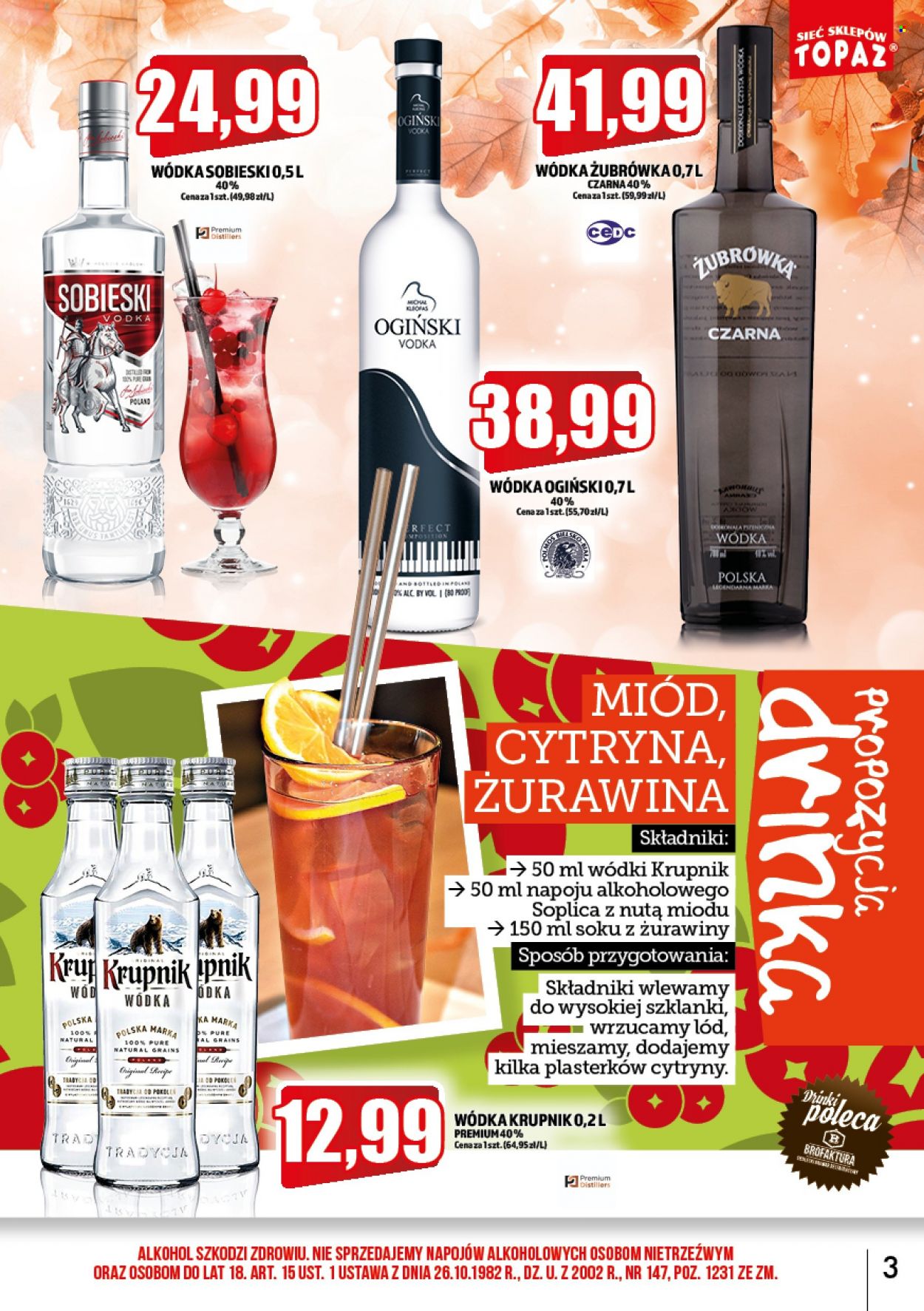 Gazetka Topaz - 1.10.2022 - 31.10.2022. Strona 3
