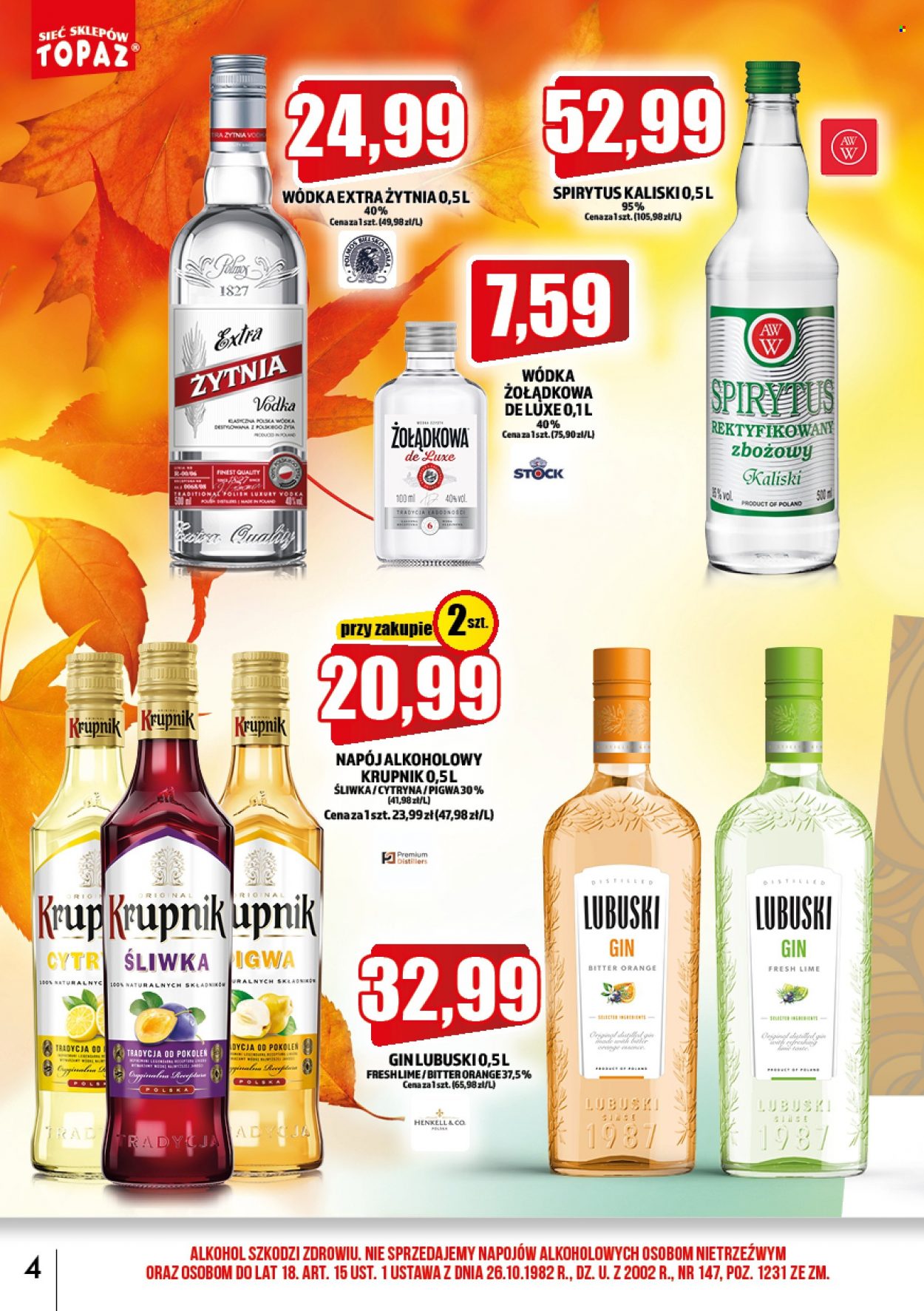 Gazetka Topaz - 1.10.2022 - 31.10.2022. Strona 4