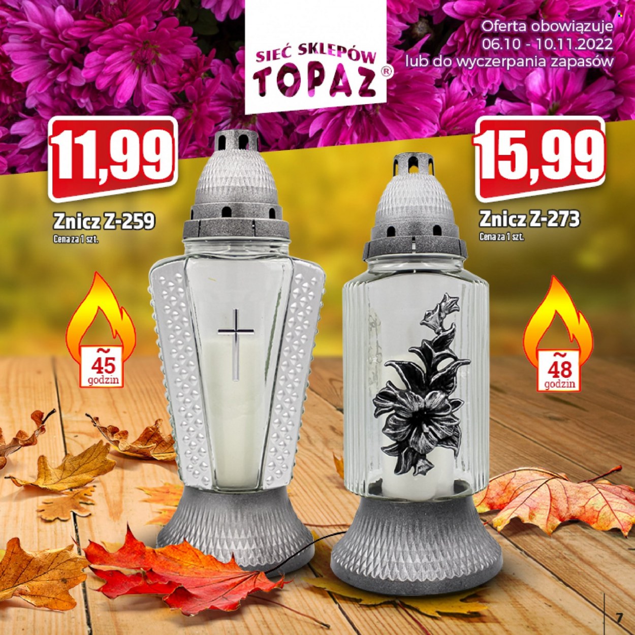 Gazetka Topaz - 6.10.2022 - 10.11.2022. Strona 7