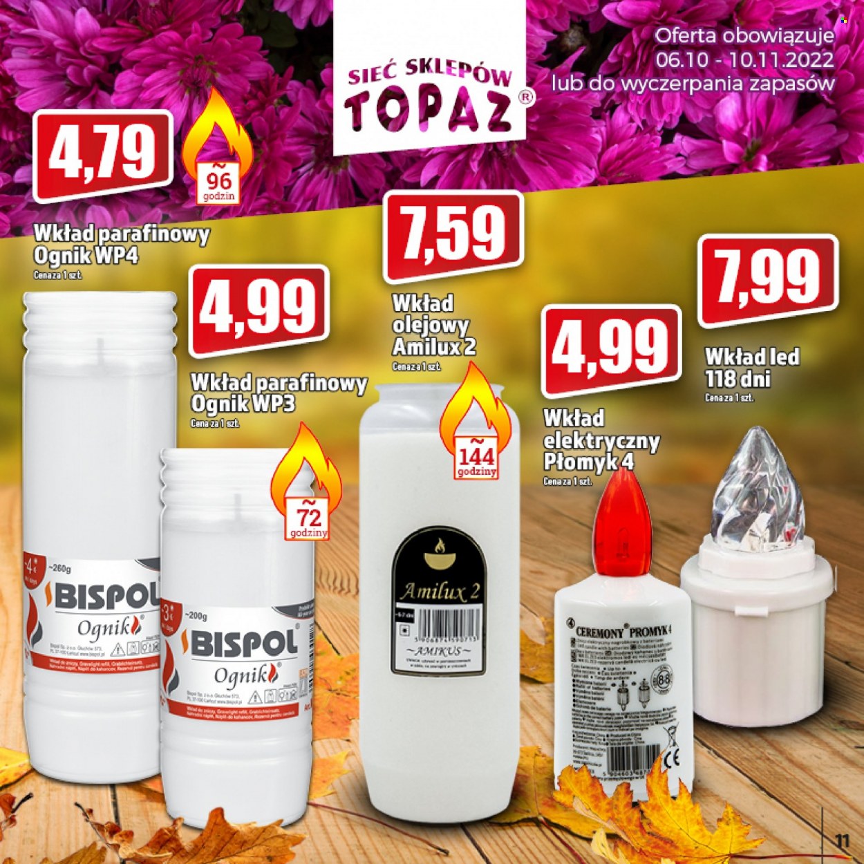 Gazetka Topaz - 6.10.2022 - 10.11.2022. Strona 11