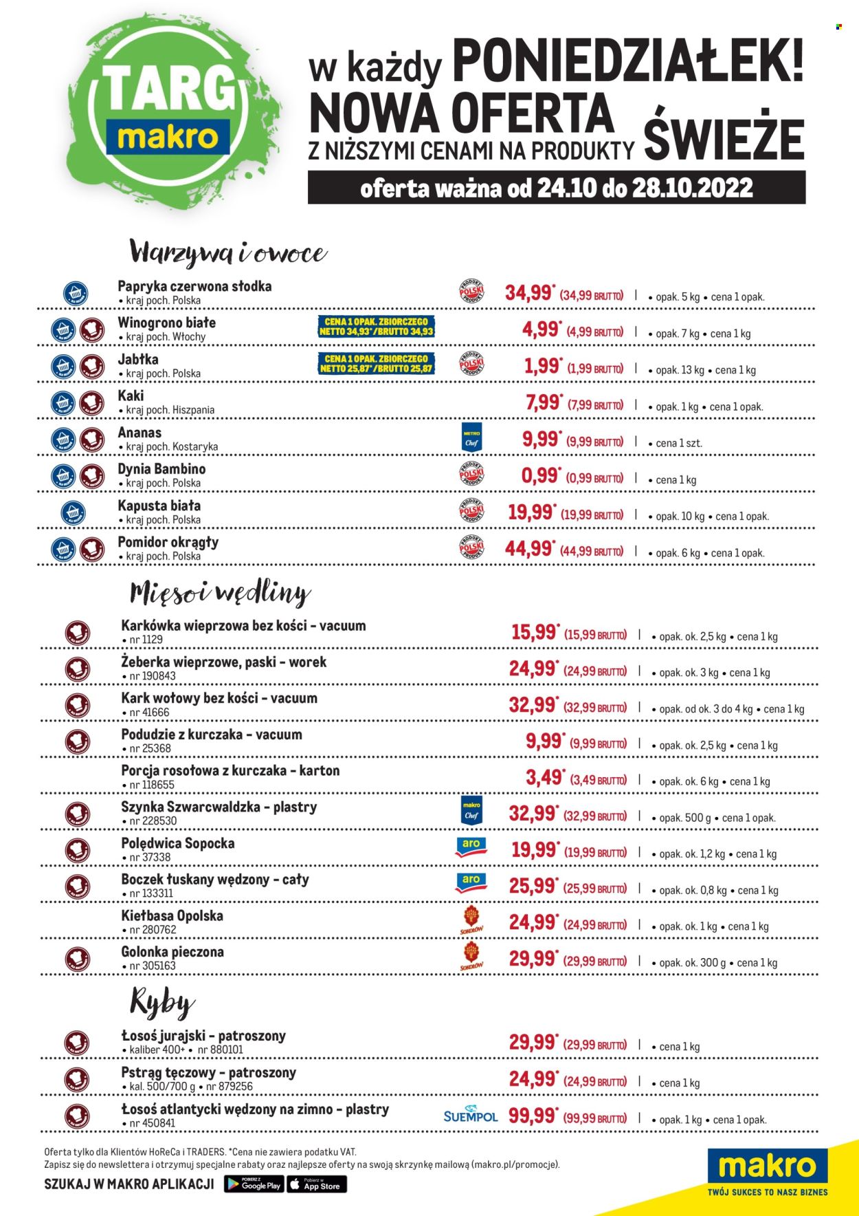 Gazetka Makro - 24.10.2022 - 28.10.2022. Strona 1