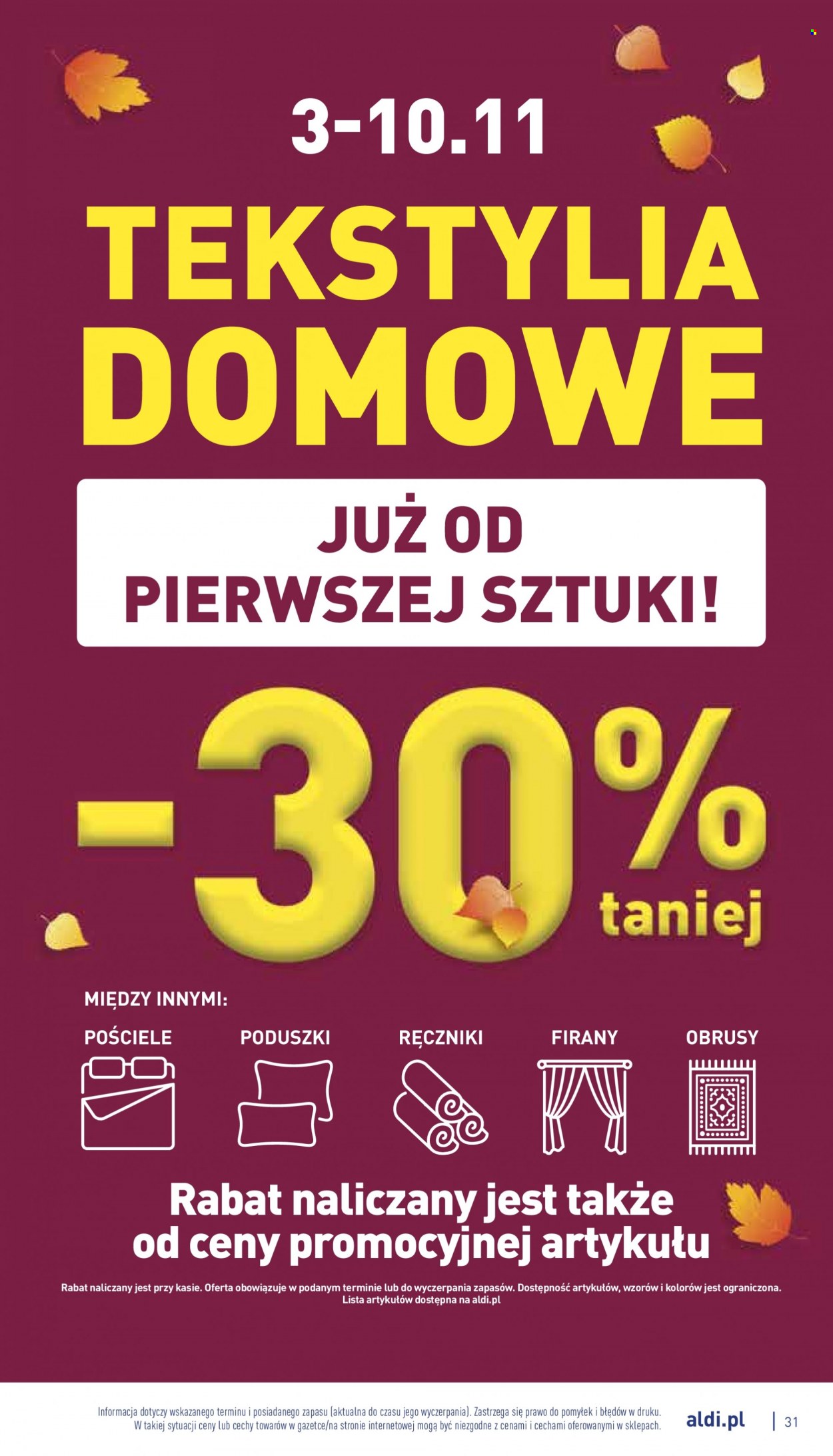 Gazetka ALDI - 31.10.2022 - 5.11.2022. Strona 31