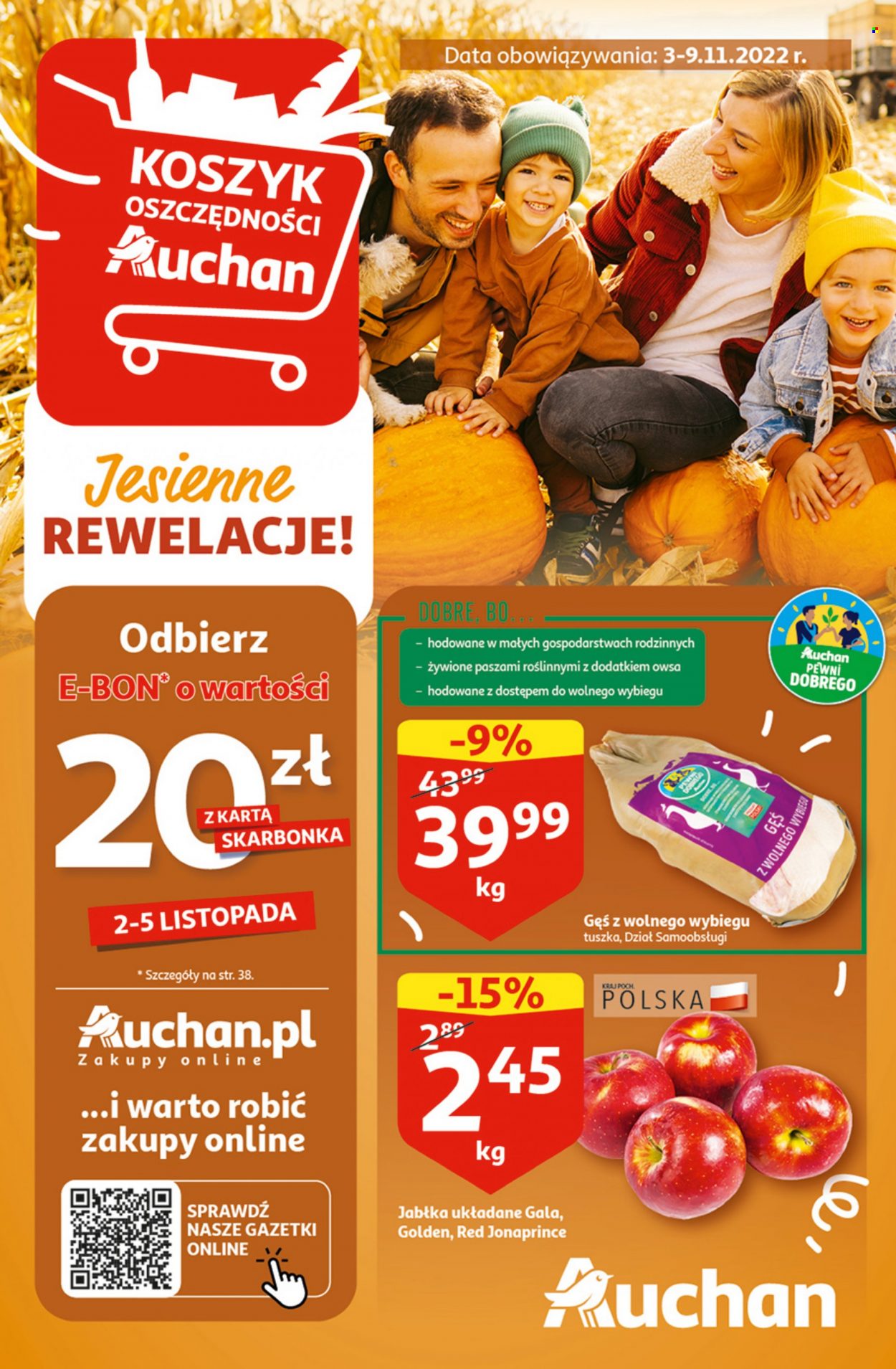 Gazetka Auchan - 3.11.2022 - 9.11.2022. Strona 1