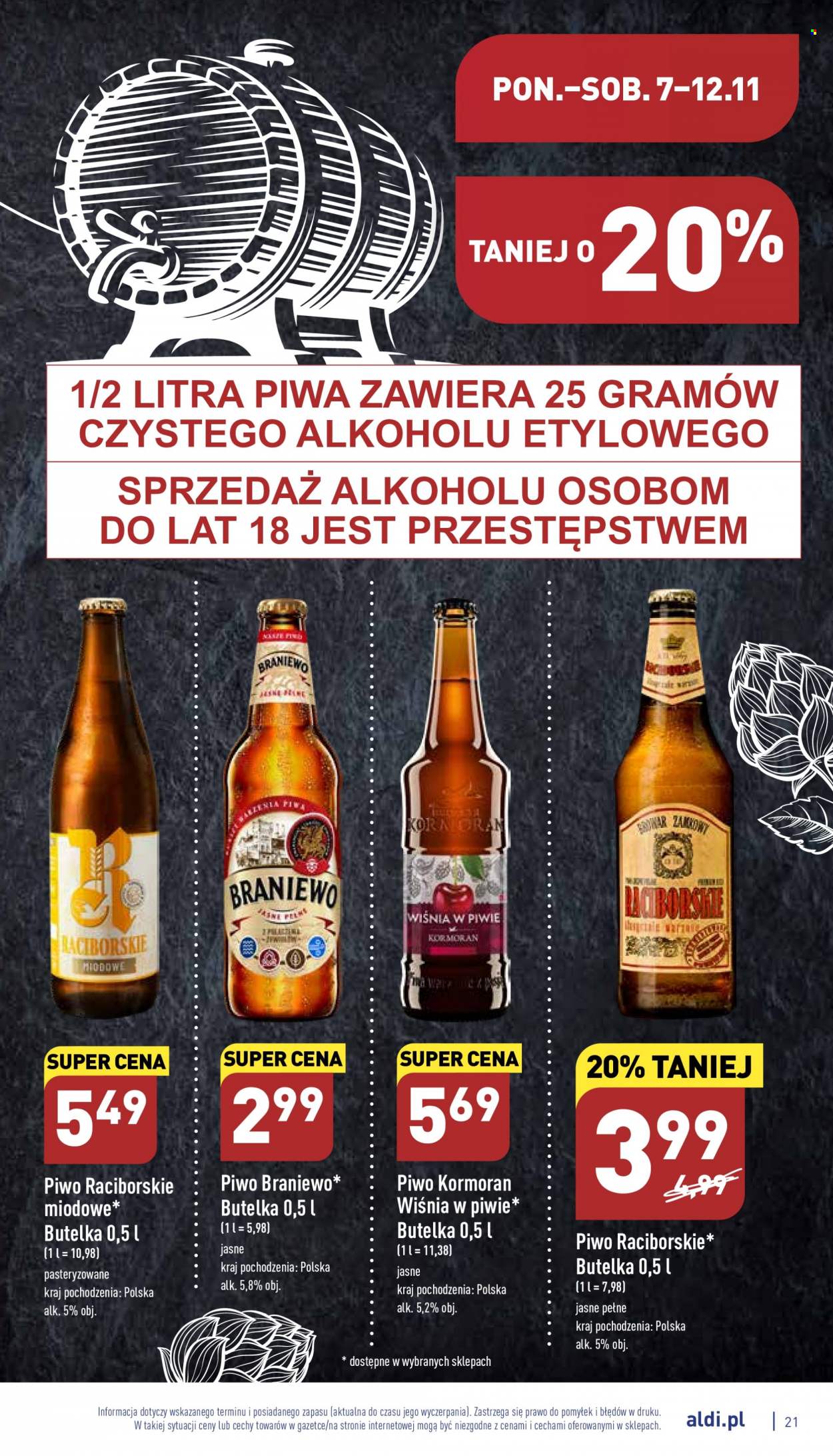 Gazetka ALDI - 7.11.2022 - 12.11.2022. Strona 21