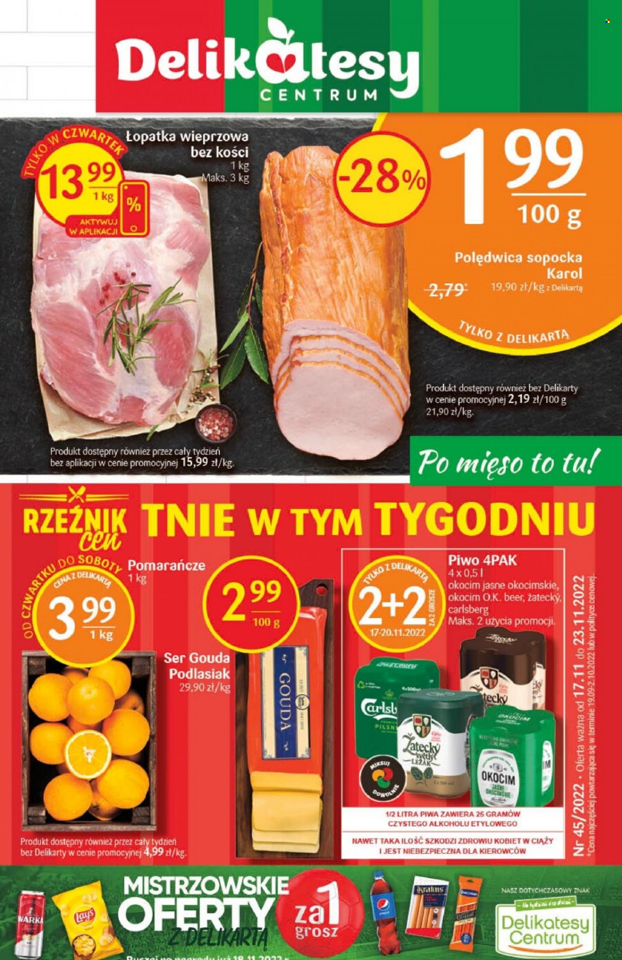 Gazetka Delikatesy Centrum - 17.11.2022 - 23.11.2022. Strona 1
