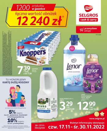 Gazetka Selgros - 17.11.2022 - 30.11.2022.