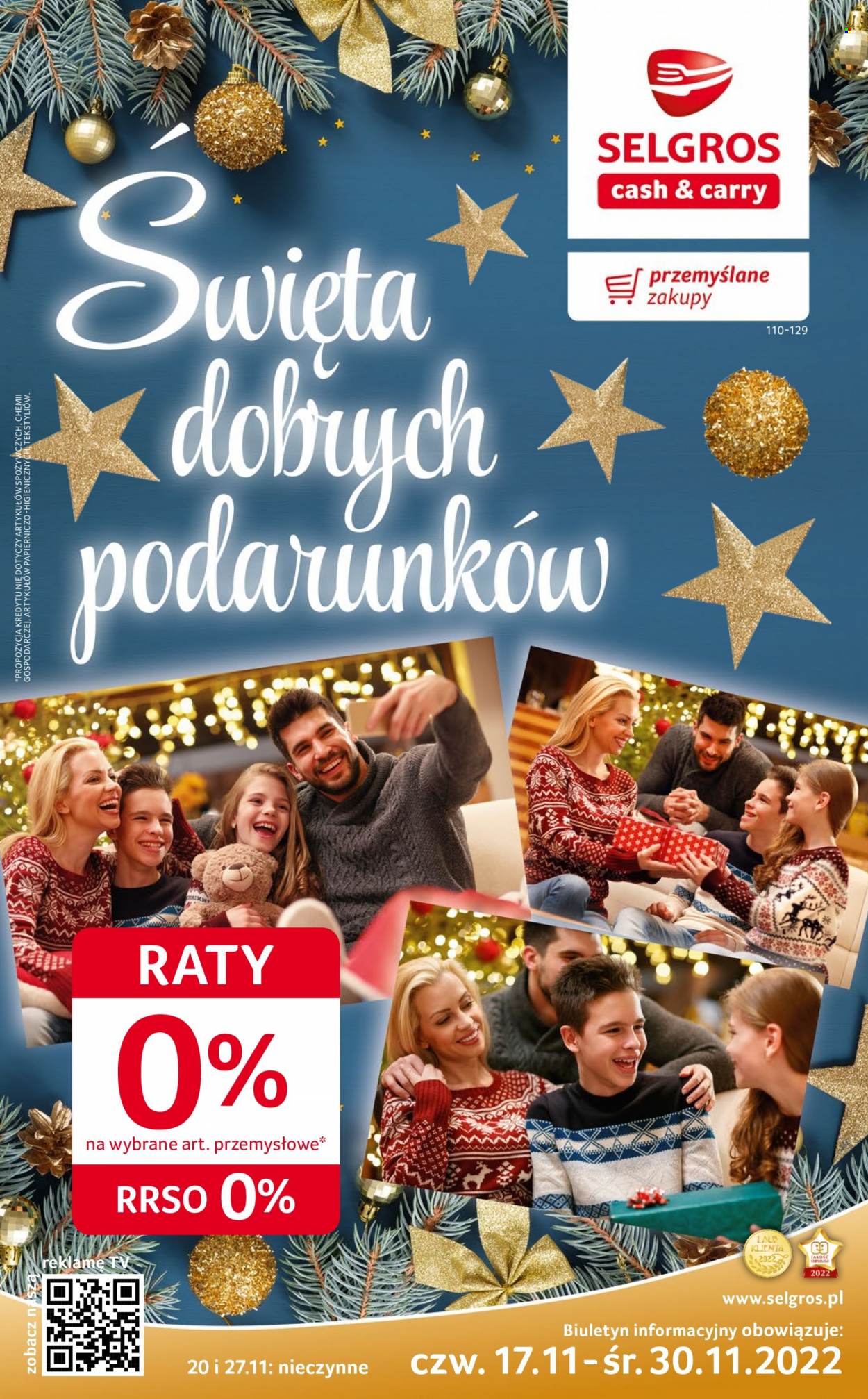 Gazetka Selgros - 17.11.2022 - 30.11.2022. Strona 1