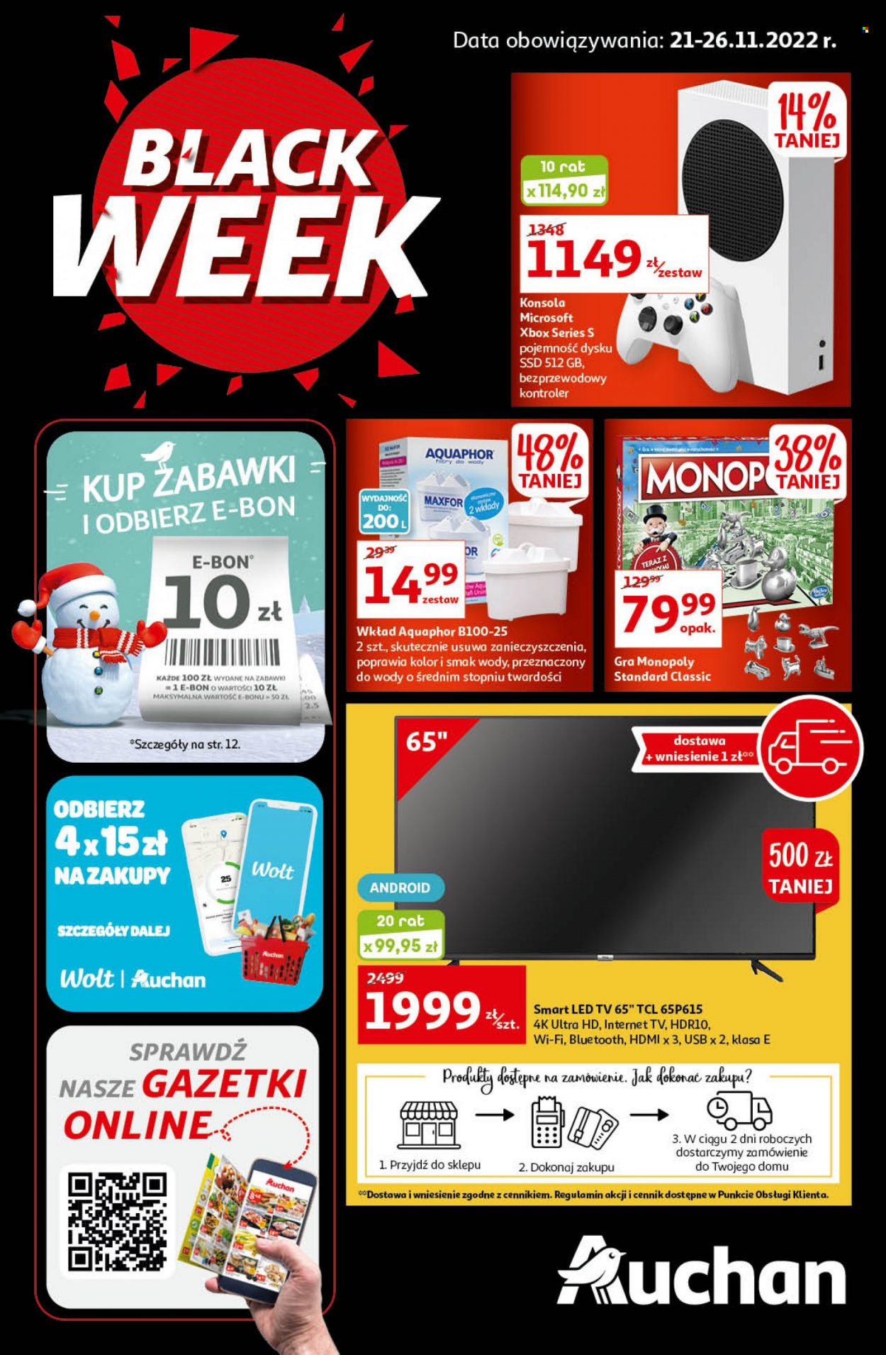 Gazetka Auchan - 21.11.2022 - 26.11.2022. Strona 1