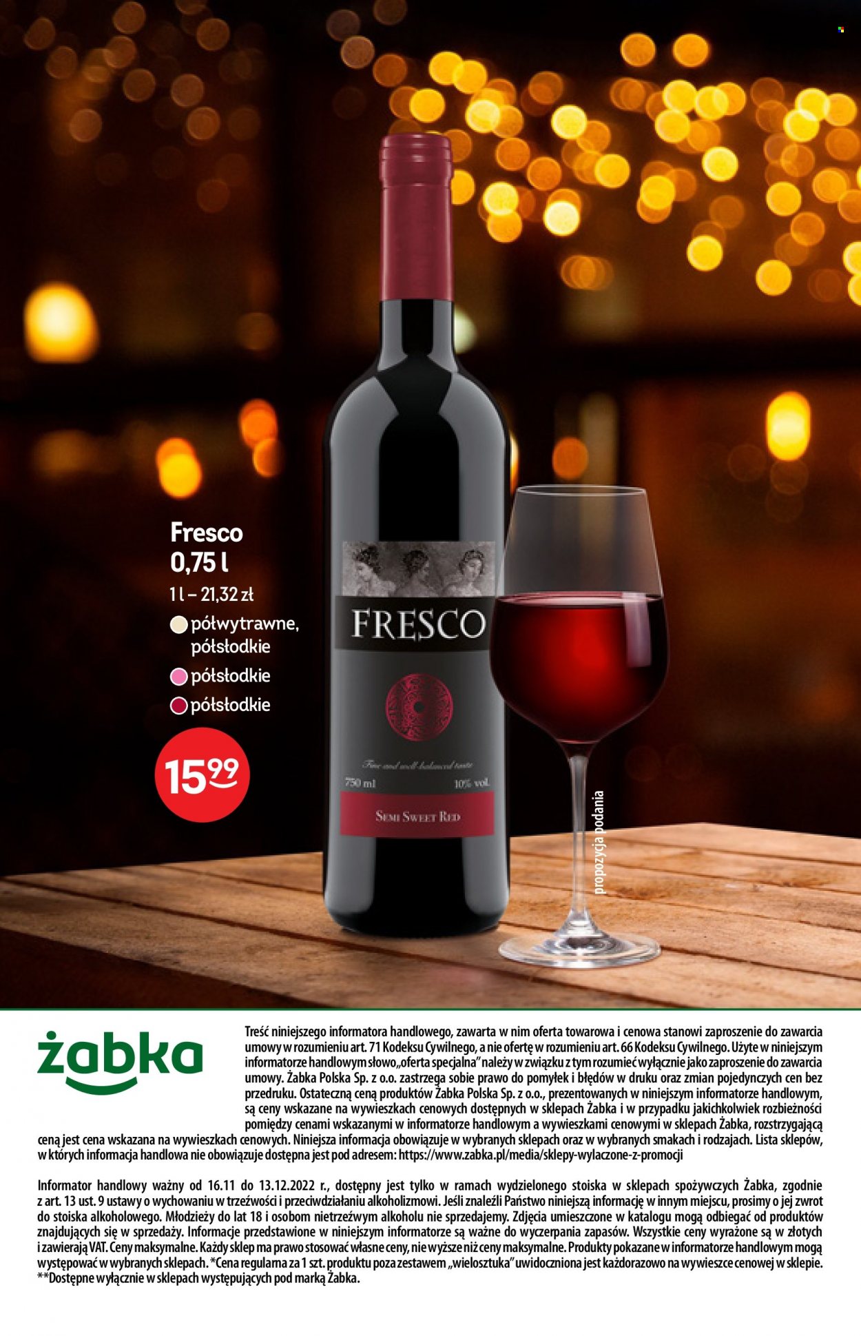 Gazetka Żabka - 16.11.2022 - 13.12.2022. Strona 44