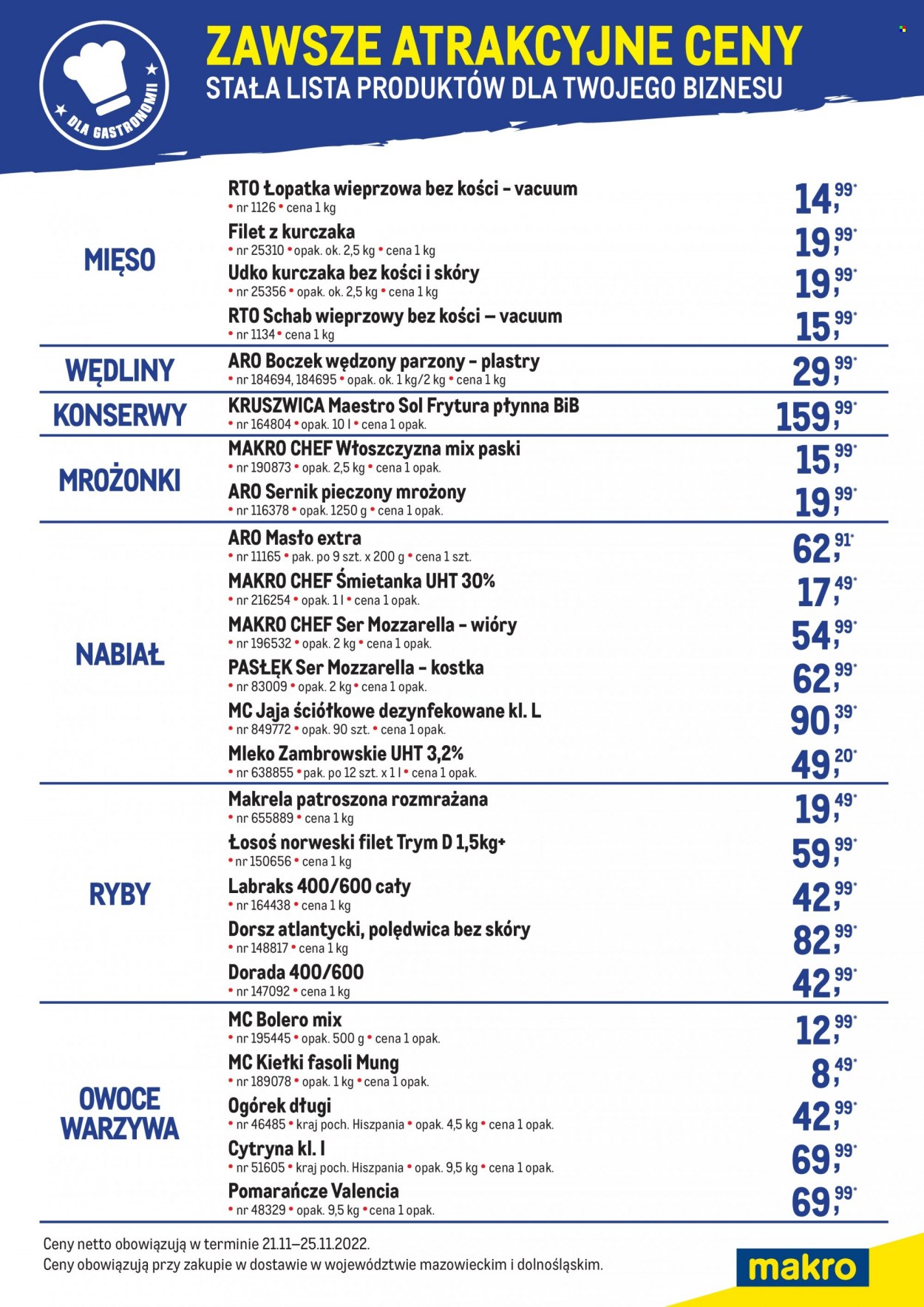 Gazetka Makro - 21.11.2022 - 25.11.2022. Strona 1