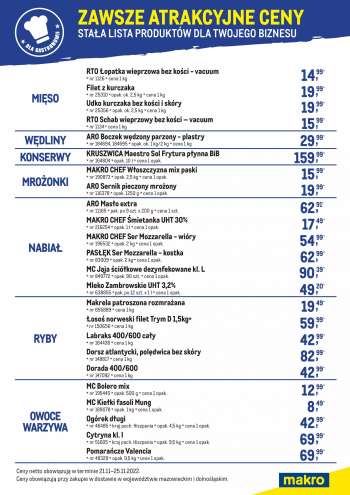 Gazetka Makro - 21.11.2022 - 25.11.2022.