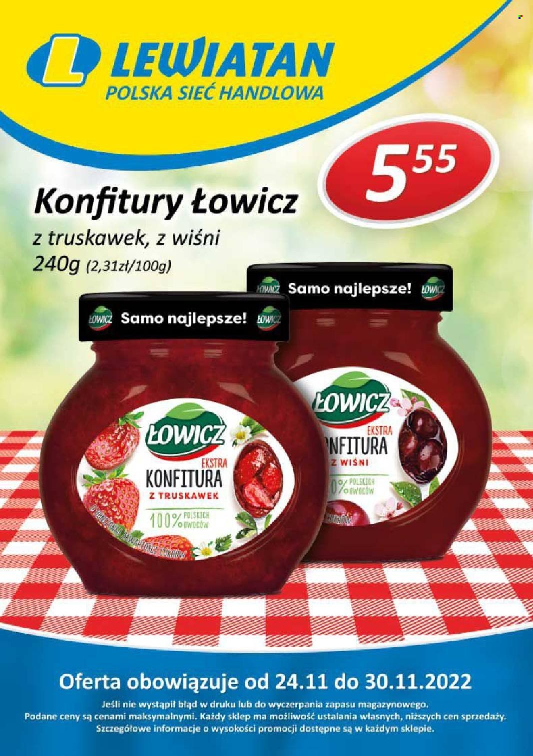 Gazetka Lewiatan - 24.11.2022 - 30.11.2022. Strona 1