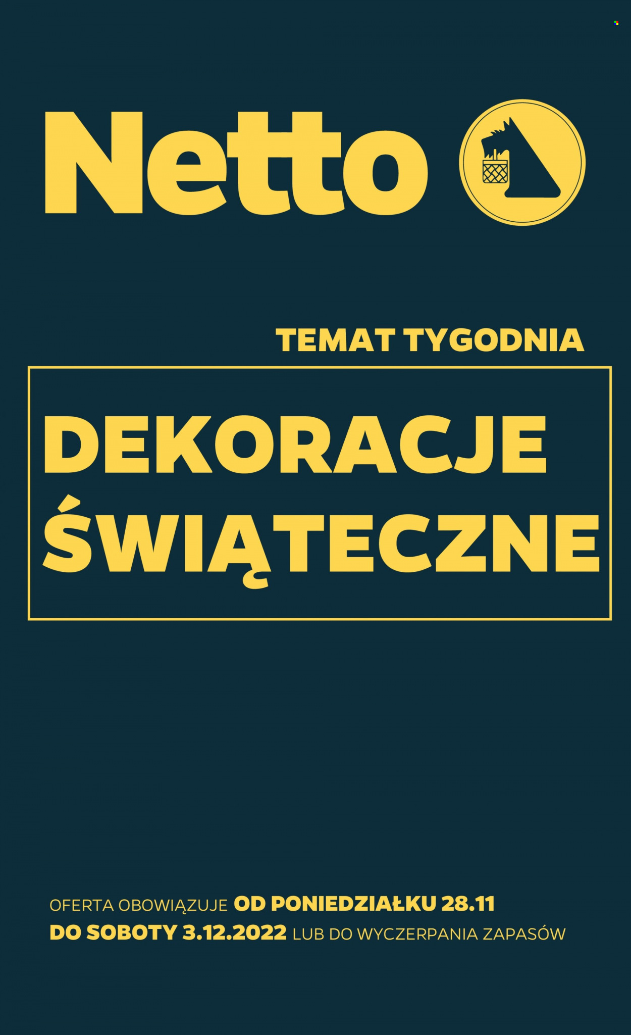 Gazetka Netto - 28.11.2022 - 3.12.2022. Strona 1