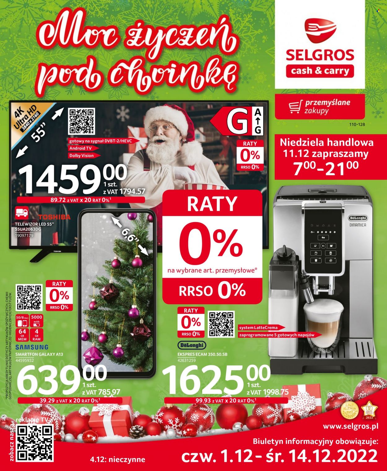 Gazetka Selgros - 1.12.2022 - 14.12.2022. Strona 1