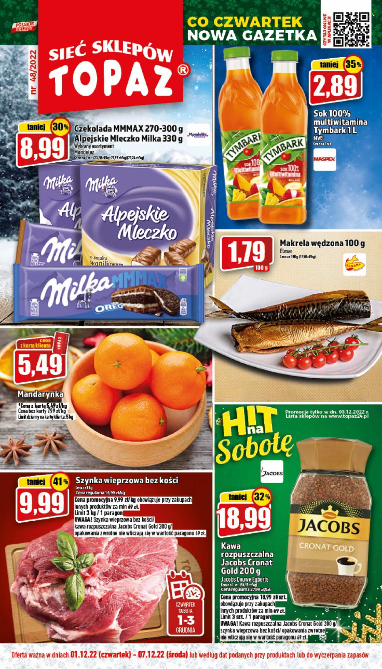 Gazetka Topaz - 1.12.2022 - 7.12.2022. Strona 1