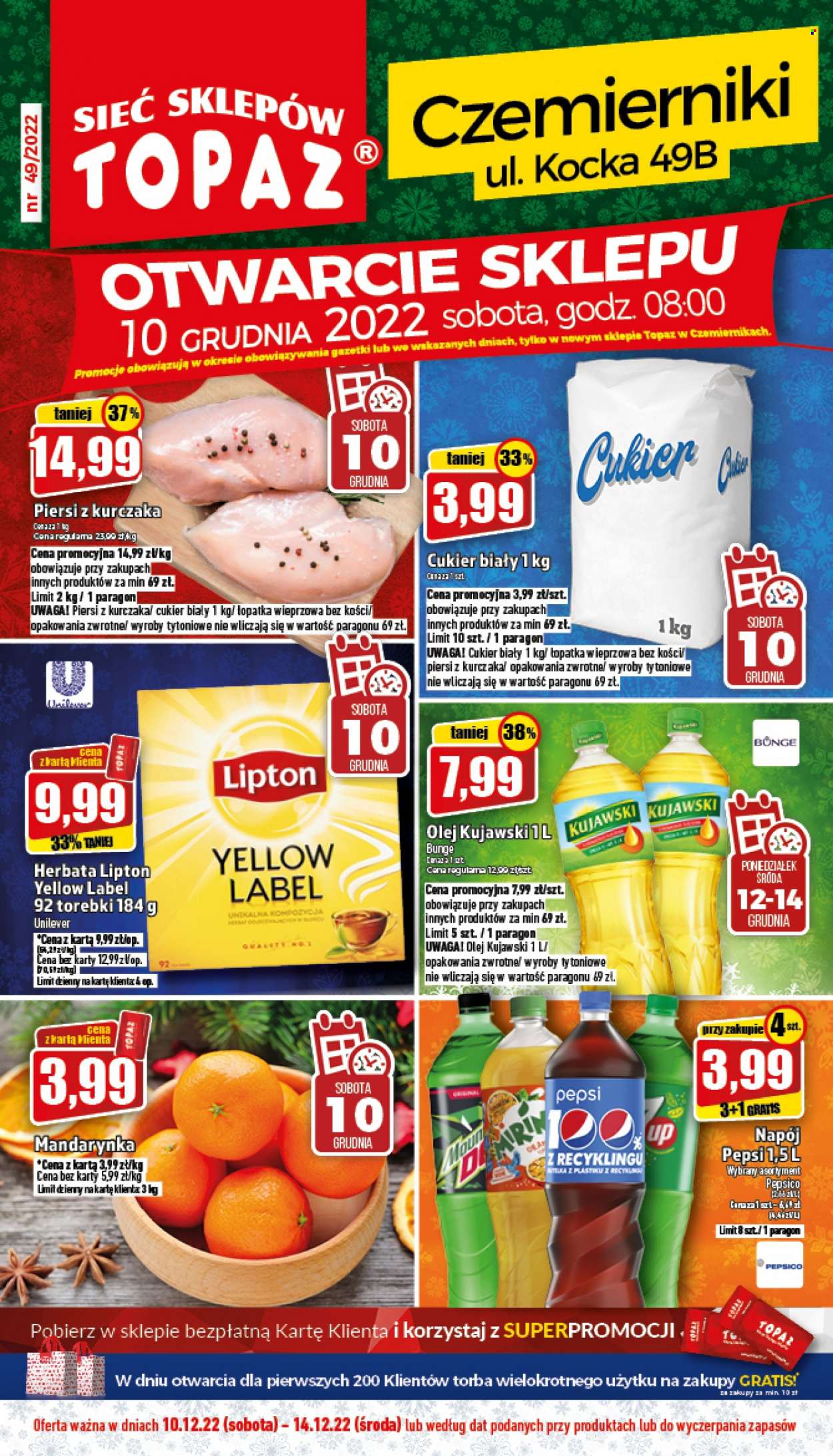 Gazetka Topaz - 10.12.2022 - 14.12.2022. Strona 1