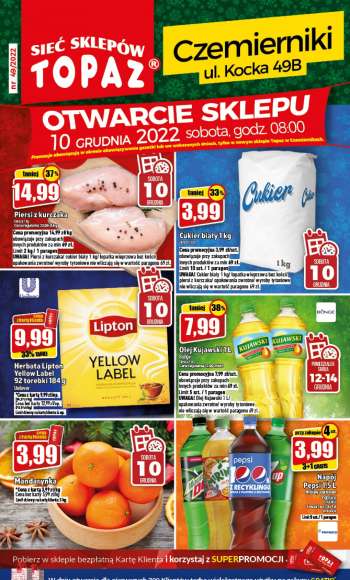 Gazetka Topaz - 10.12.2022 - 14.12.2022.